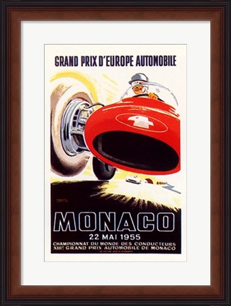 Framed Monaco, 1955 Print