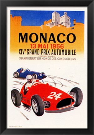 Framed Monaco, 1956 Print