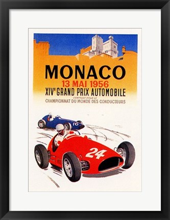 Framed Monaco, 1956 Print