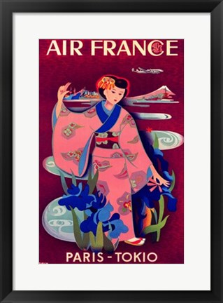 Framed Air France Print