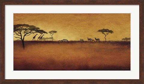 Framed Serengeti I Print