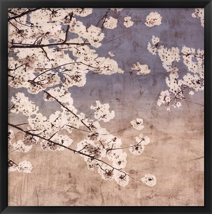 Framed Cherry Blossoms II Print