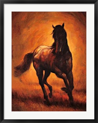 Framed Stallion I Print