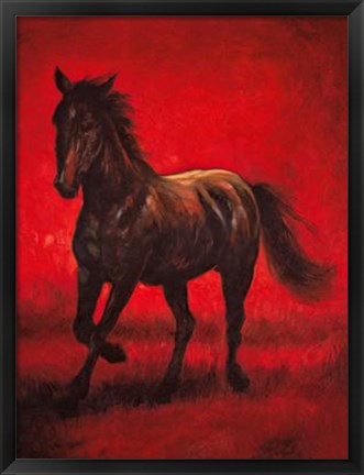 Framed Stallion II Print