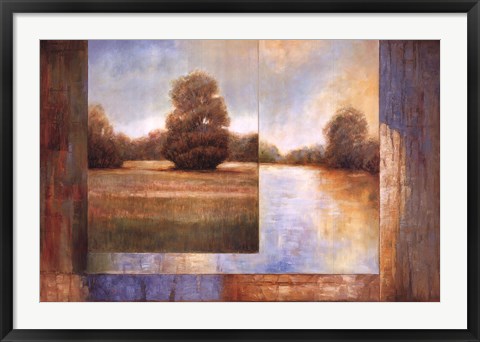 Framed Secluded Pond II Print