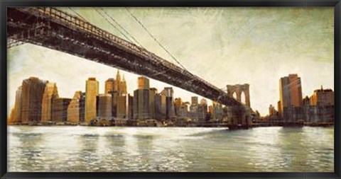 Framed Brooklyn Bridge View Print