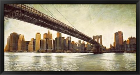 Framed Brooklyn Bridge View Print