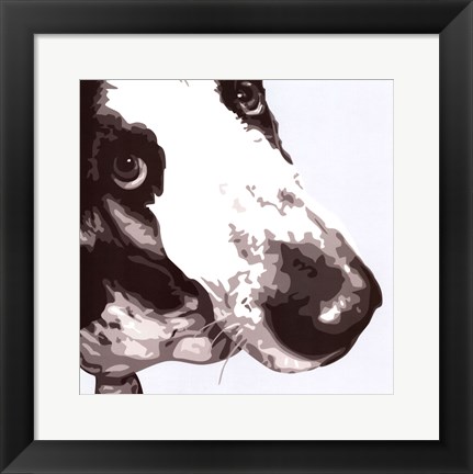 Framed Bassett Hound Print