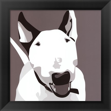 Framed Bull Terrier Print