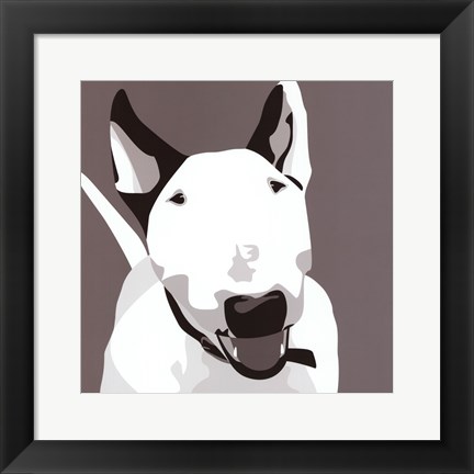 Framed Bull Terrier Print