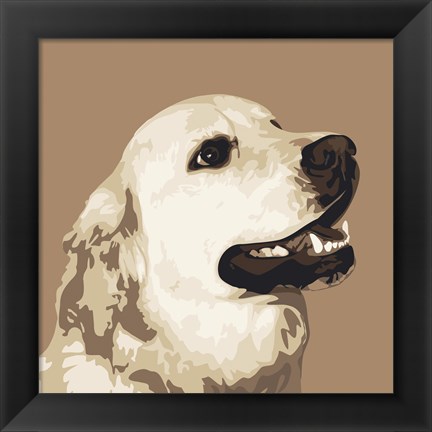 Framed Golden Retriever Print