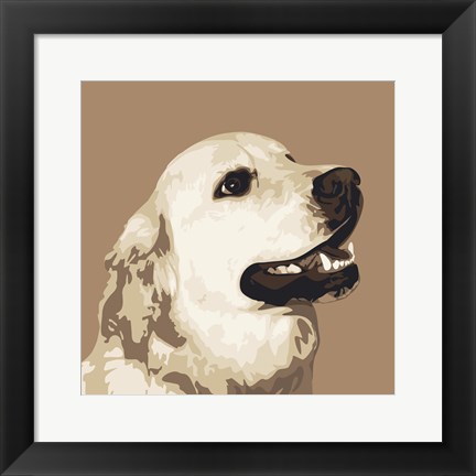 Framed Golden Retriever Print