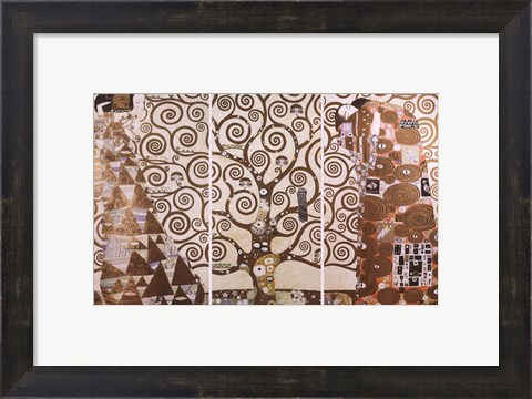 Framed Tree of Life, c.1909 (triptych) Print
