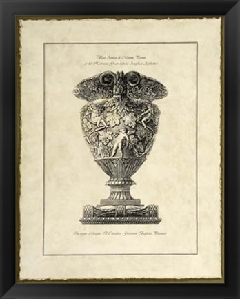 Framed Vintage Harvest Urn I Print