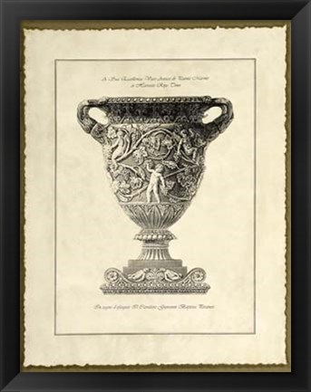 Framed Vintage Harvest Urn II Print