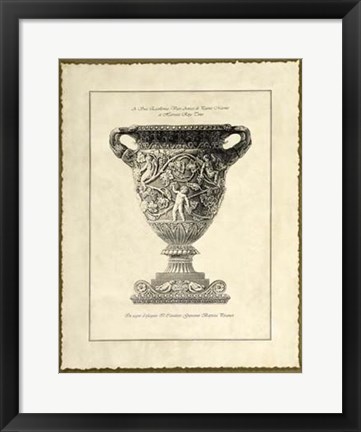 Framed Vintage Harvest Urn II Print