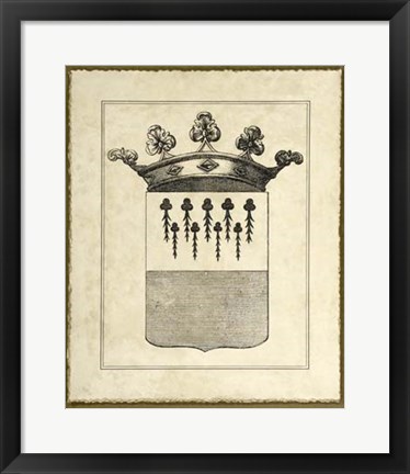 Framed Antique Heraldry II Print