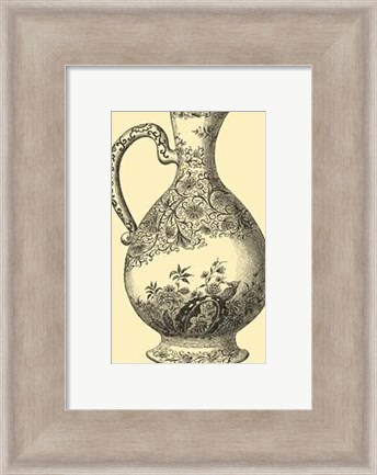 Framed Delft Pottery I Print