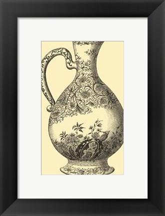 Framed Delft Pottery I Print