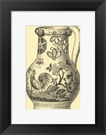 Framed Delft Pottery II Print