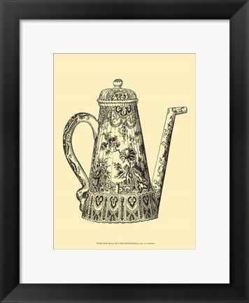 Framed Delft Pottery III Print