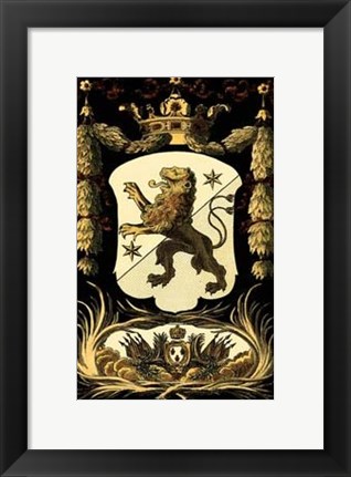 Framed Family Crest III Print