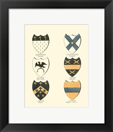 Framed Coat of Arms III Print