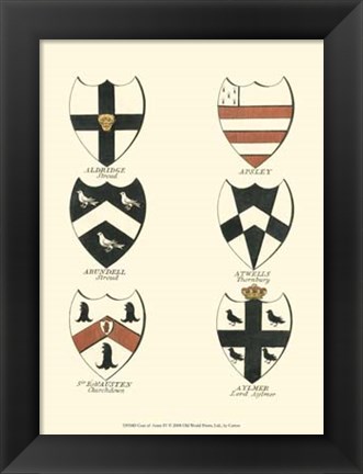 Framed Coat of Arms IV Print