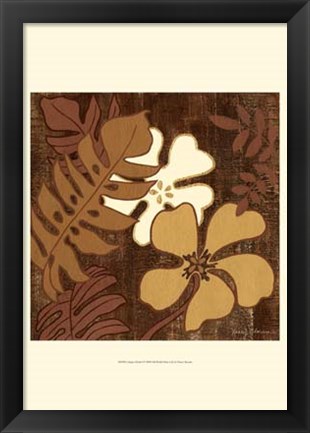 Framed Calypso Floral I Print