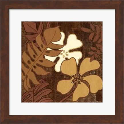 Framed Calypso Floral I Print