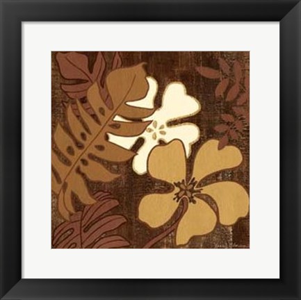 Framed Calypso Floral I Print