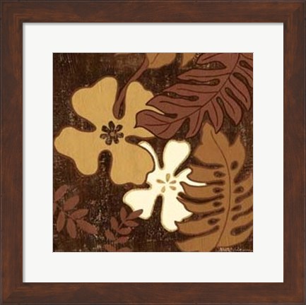 Framed Calypso Floral II Print