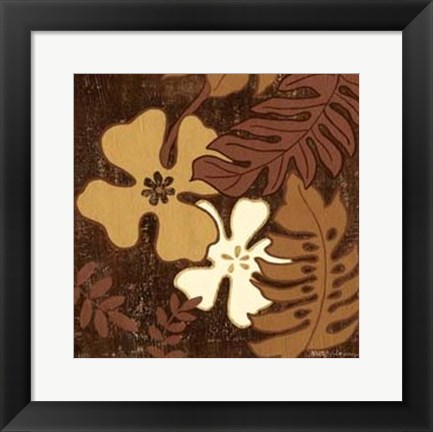 Framed Calypso Floral II Print