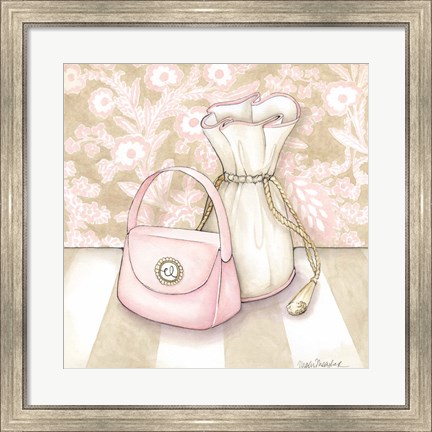 Framed Posh Powder Room IV Print