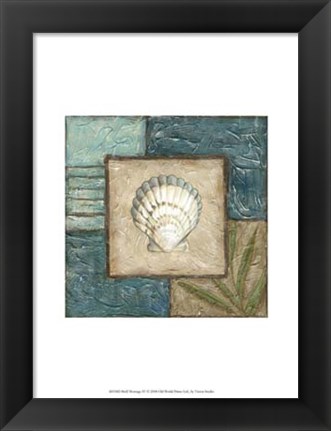 Framed Shell Montage IV Print