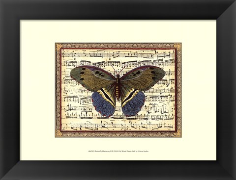 Framed Butterfly Harmony II Print