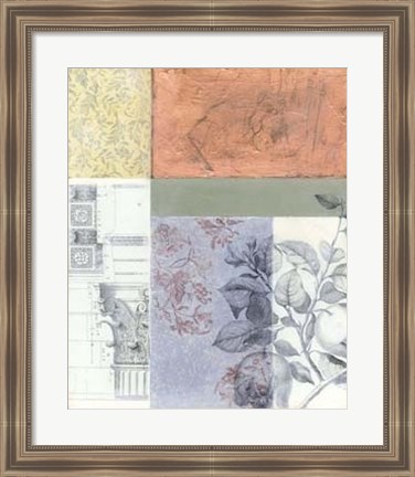 Framed Neo Victorian Collage I Print