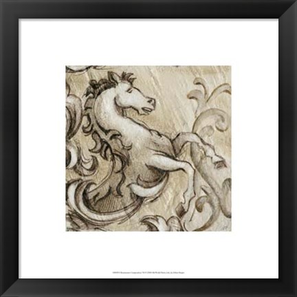 Framed Renaissance Composition VII Print