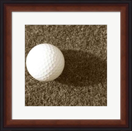 Framed Sepia Golf Ball Study III Print