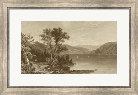 Framed Scenic Lake Print