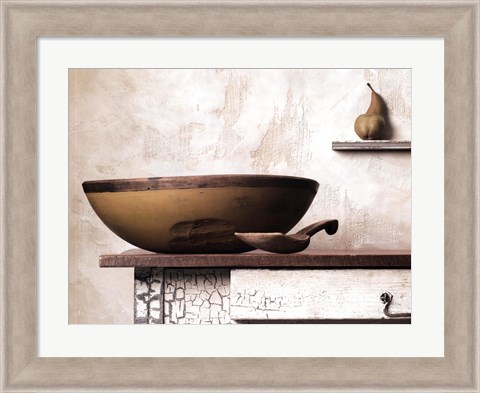 Framed Bowl and Pear Print