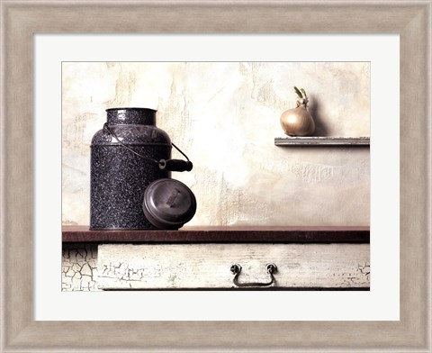 Framed Jug with Onion Print