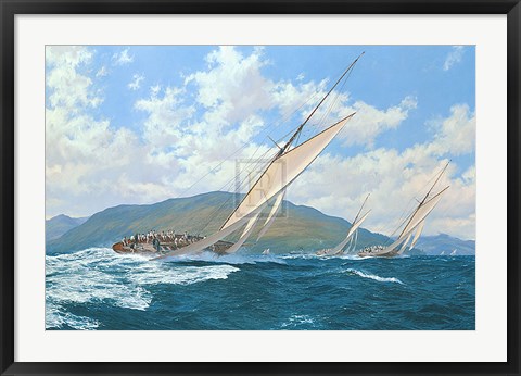 Framed Valkyrie Racing On The Clyde Print