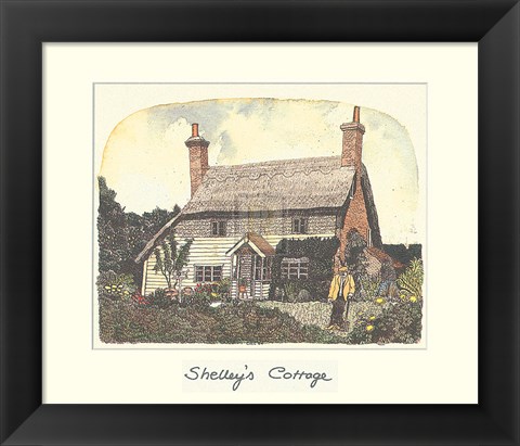 Framed Shelley&#39;s Cottage Print