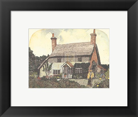 Framed Shelley&#39;s Cottage Print