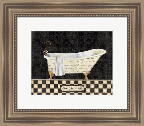 Framed French Bathtub II Print