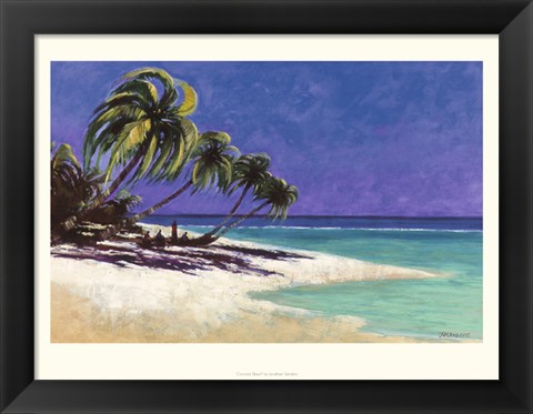 Framed Coconut Beach Print