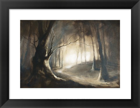 Framed Path Though The Woods Print