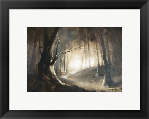 Framed Path Though The Woods Print