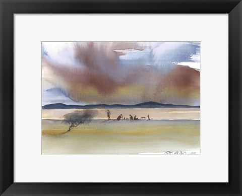 Framed Distant Figures Print